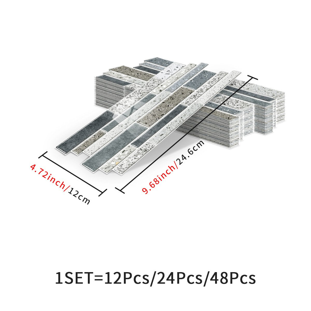 3D Marble Pattern Wall Sticker