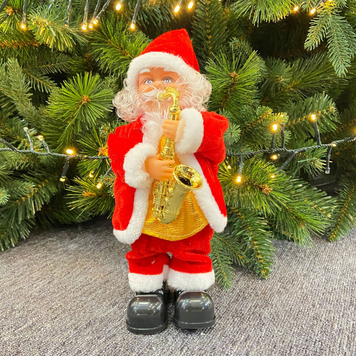 🎅Santa Claus Wiggling His Hips While Playing A Musical Guitar