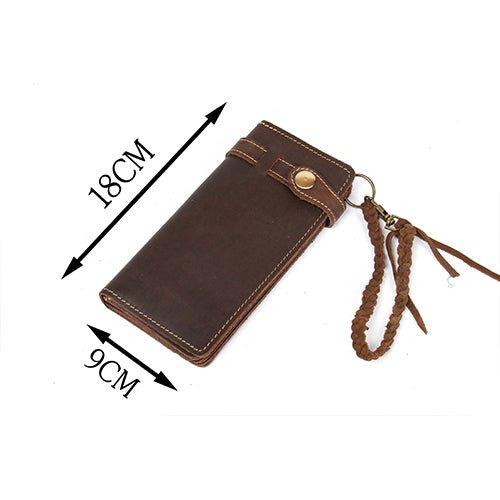 Handmade Mens Leather Wallet Personalized