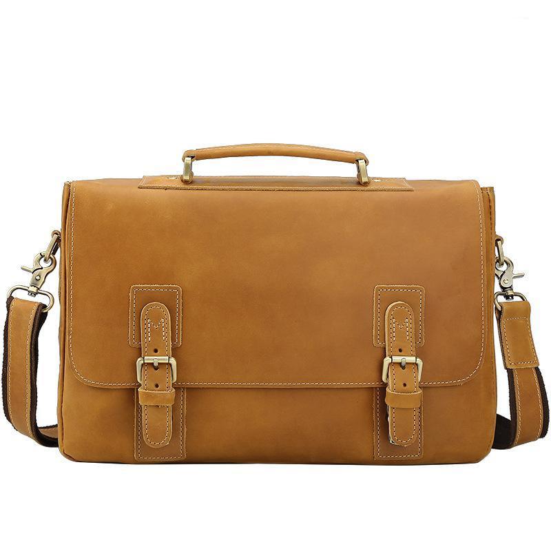 14 Inches Genuine Leather Messenger Bag