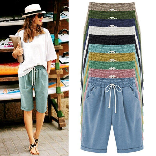 Elastic Waist Casual Comfy Summer Shorts