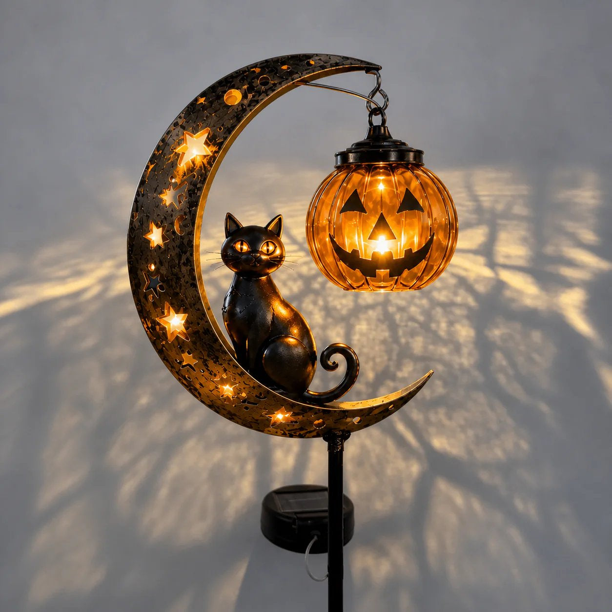 🎃 Halloween Early Bird Sale 🎃 49% OFF Pumpkin Moon Garden Stake Light