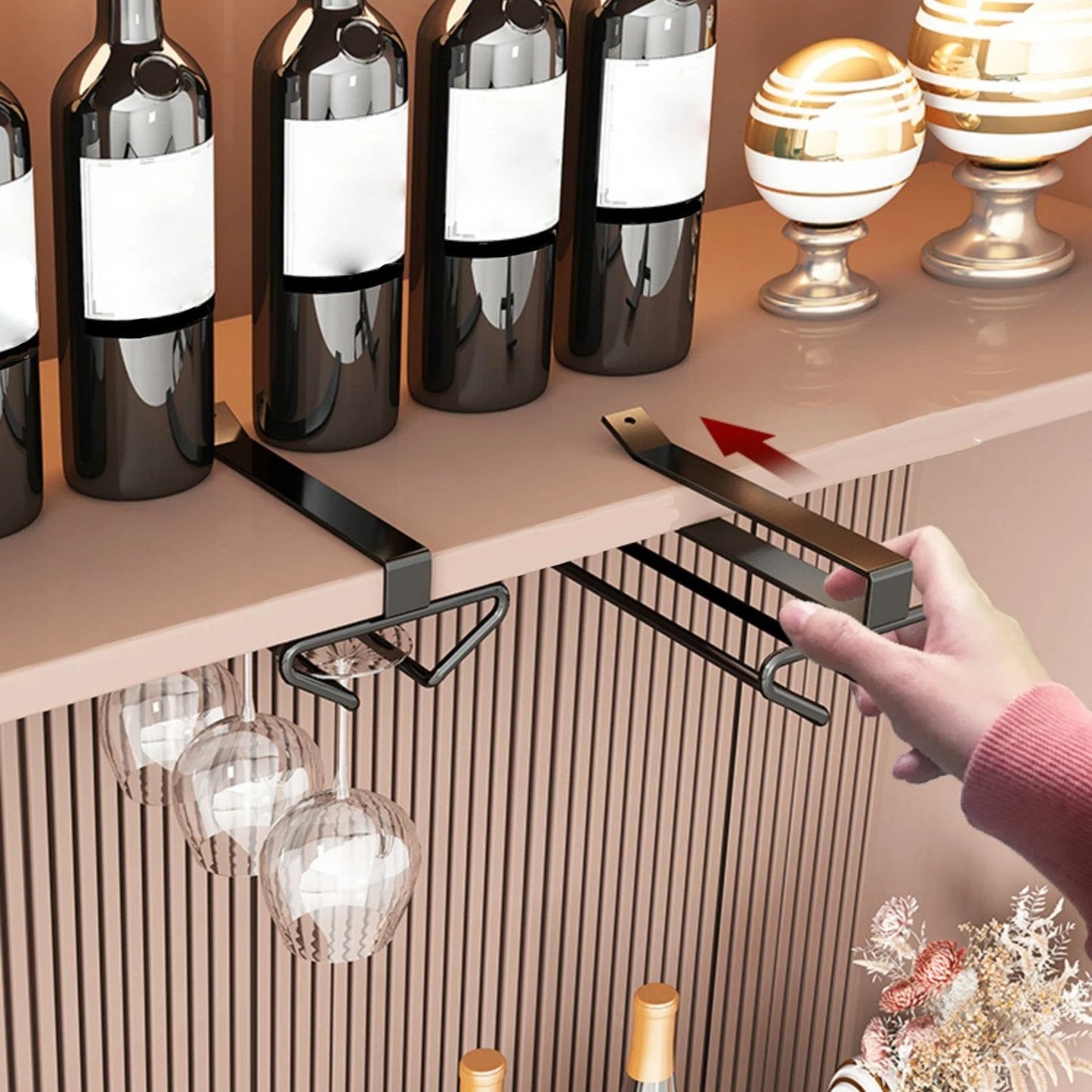 🍷Cabinet Wine Glass Rack