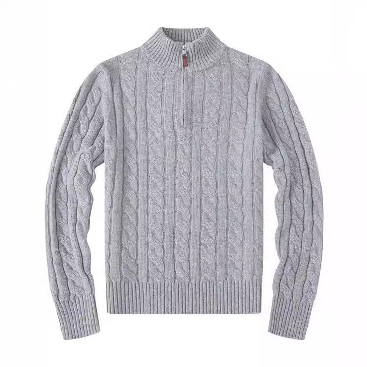 Men's Half Zip Knit Sweater