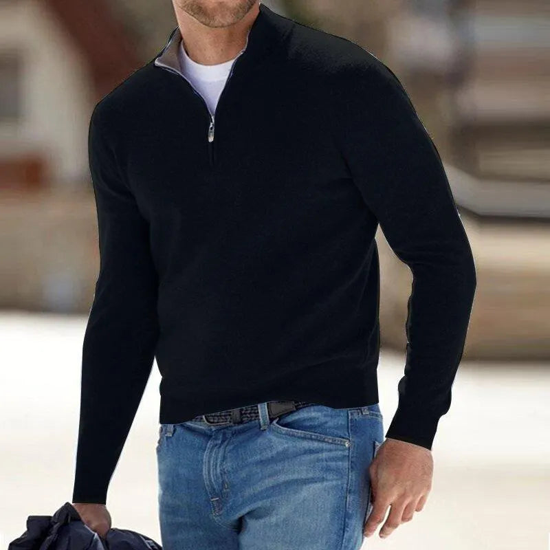 🎁This Week's Special Price $35.99💥Men's Cashmere Zip Basic Sweater