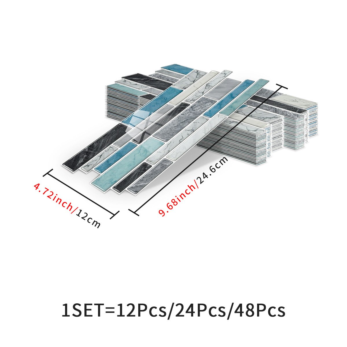3D Marble Pattern Wall Sticker