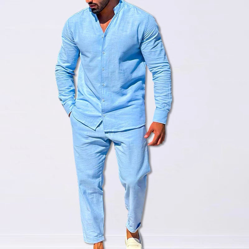 2024 Summer Hot Sale Men's Linen Cool Casual Suit