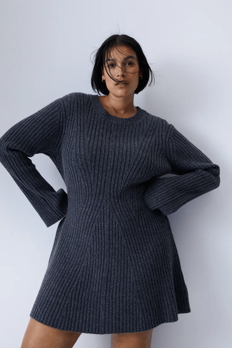 Rib-knit Dress