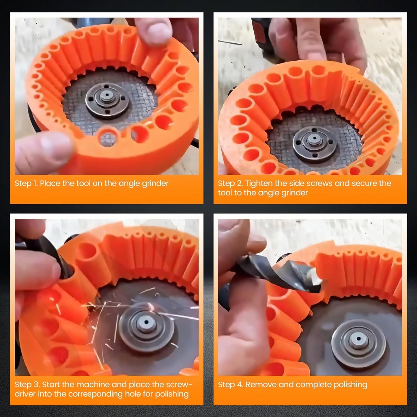 Drill Bit Sharpener,Power Drill Bit Grinding Attachment for 2 to 13 mm Bits,Compatible with 125mm Angle Grinders