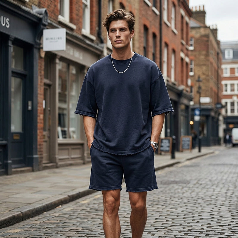 Men's Loose and Breathable Summer Two-Piece Set
