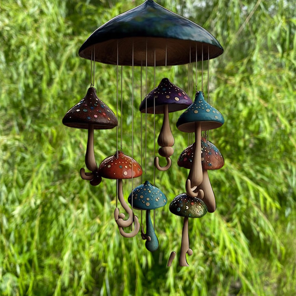 Mushroom Campanula Handmade  Art