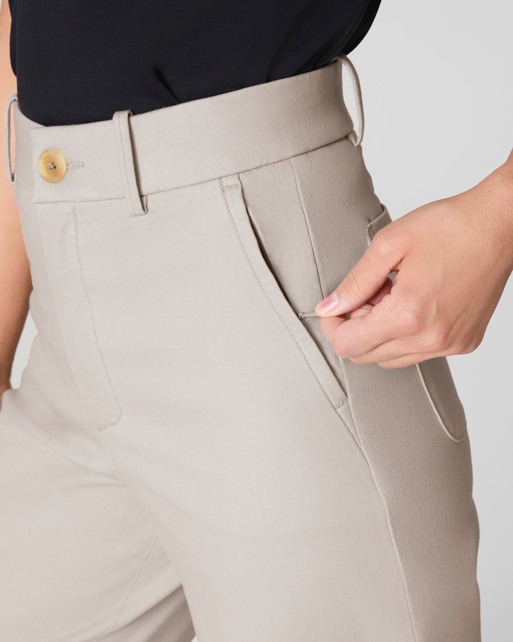 Tummy Control Stretch Twill Wide Leg Pant (Buy 2 Free Shipping)