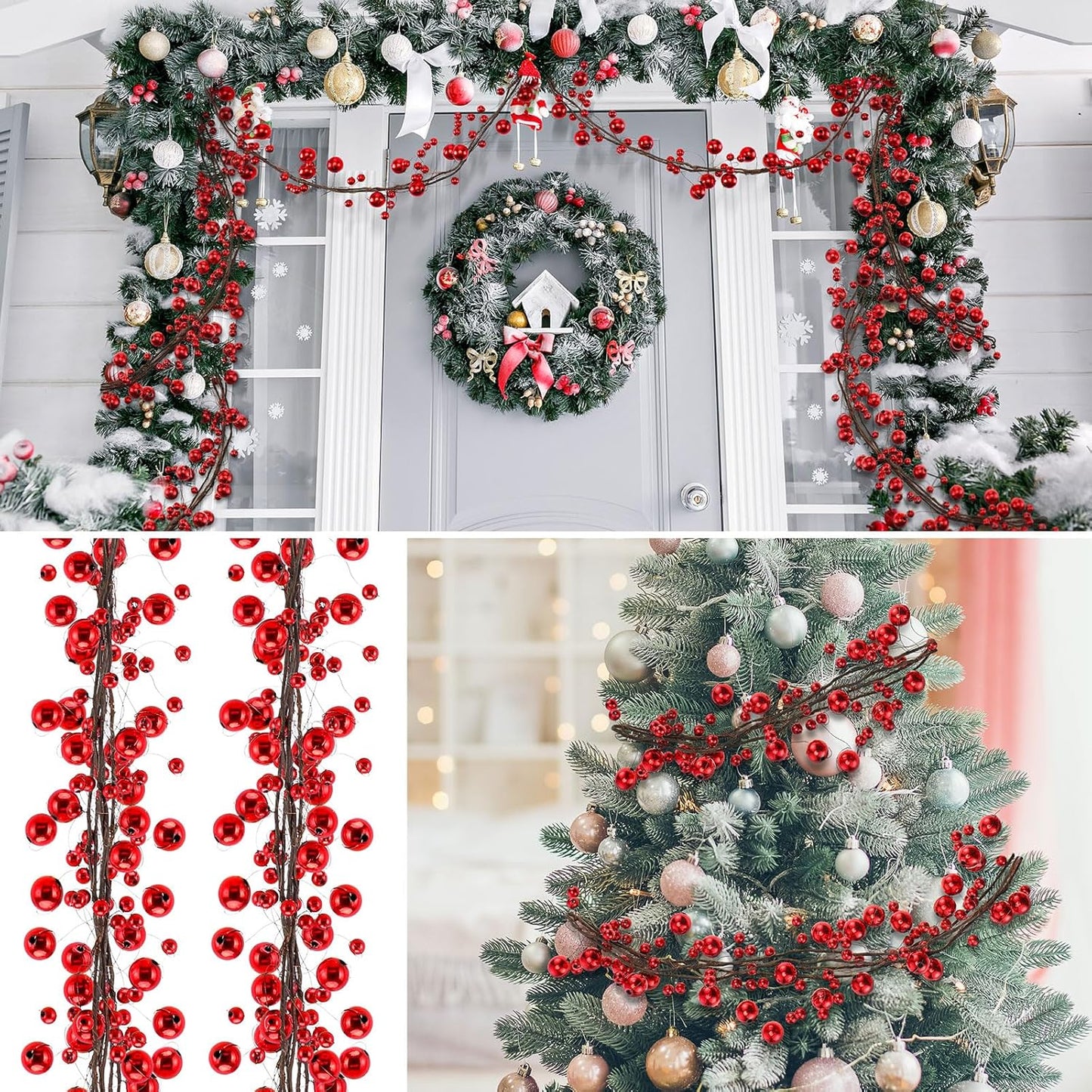 🎄Classic Christmas Ball Garland - 6ft of Festive Elegance
