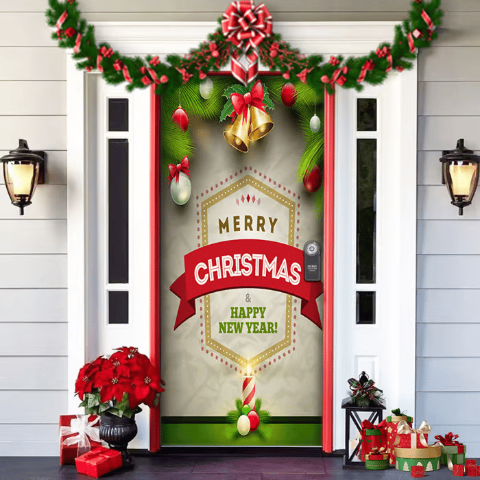 🌟2025 Christmas And Halloween Front Door Decoration