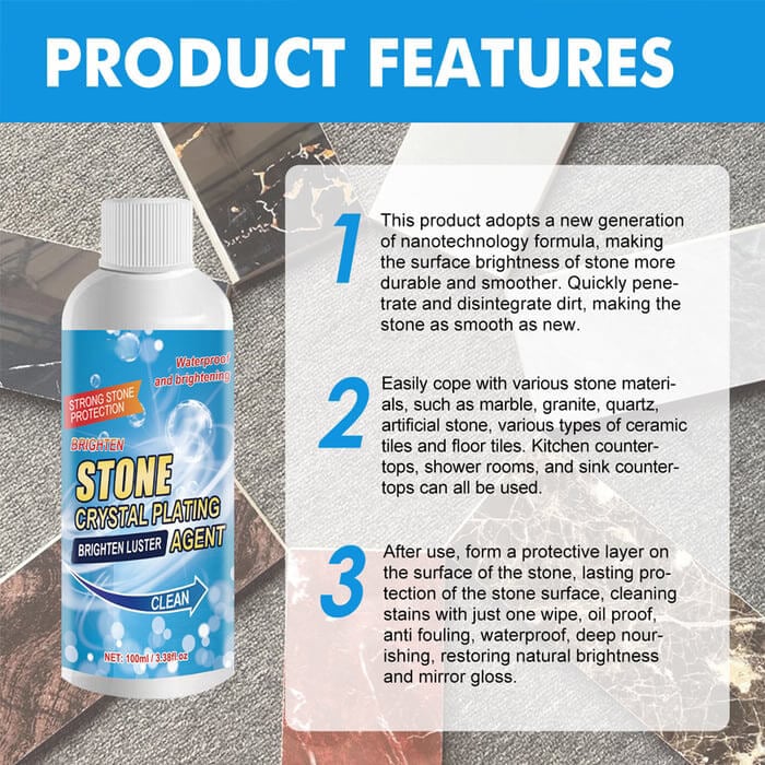 🔥Stone Stain Remover Cleaner (effective removal of oxidation, rust and stains)♧