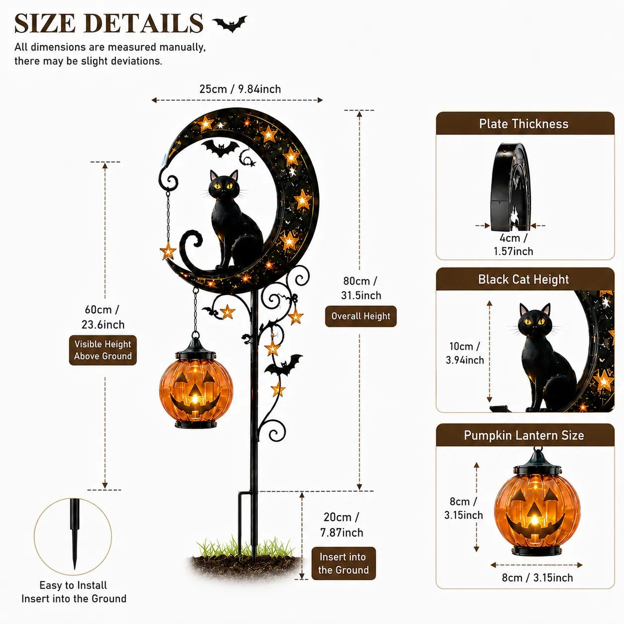 🎃 Halloween Early Bird Sale 🎃 49% OFF Pumpkin Moon Garden Stake Light