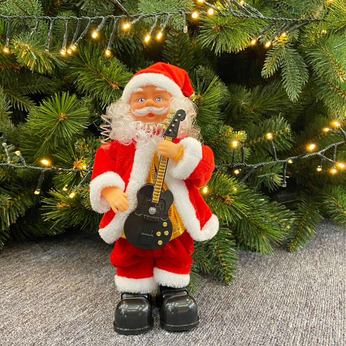 🎅Santa Claus Wiggling His Hips While Playing A Musical Guitar
