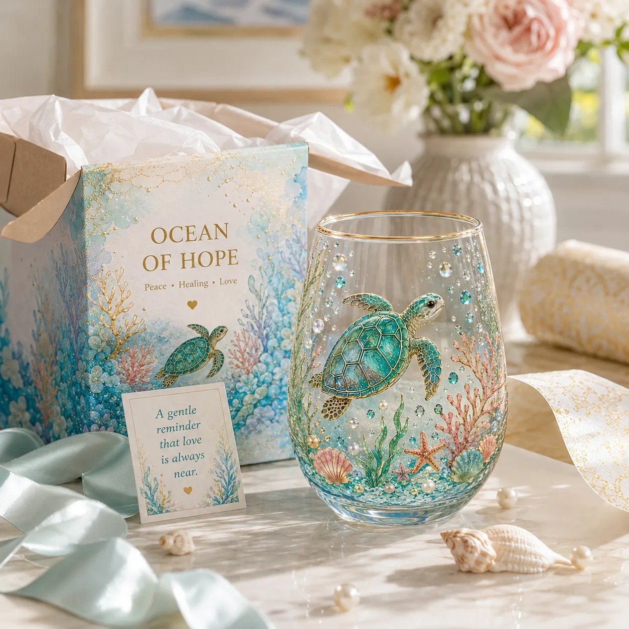 🌸🌿 Limited Edition 2026 Garden Morning Bliss Glass Tea Cup