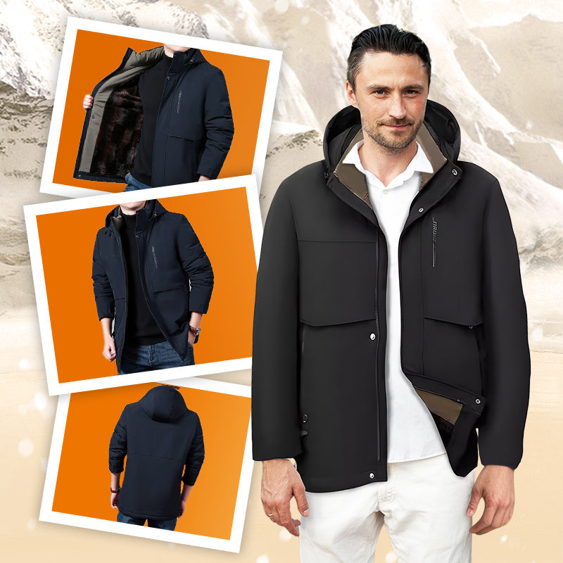 🔥Men’s Thermal Hooded Parka Coat