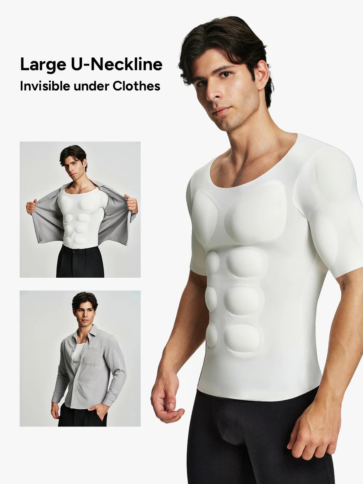 Men's Fake Muscle T-Shirtsreshape A More Powerful Appearance