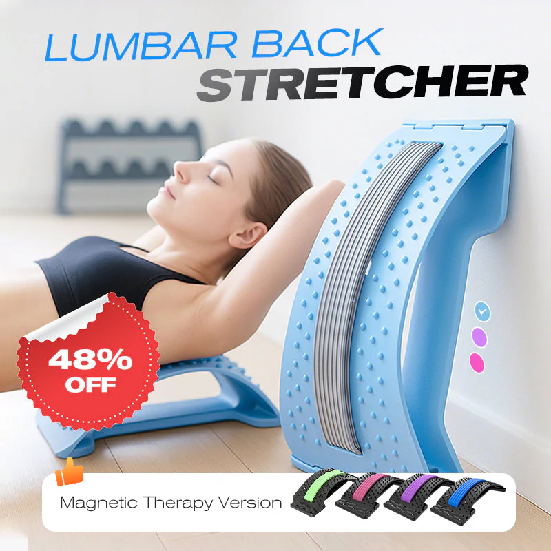Lumbar Stretcher – Ergonomic Spine Support, Adjustable Stretching Levels, Lightweight & Portable