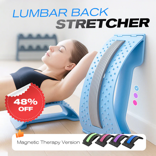 Lumbar Stretcher – Ergonomic Spine Support, Adjustable Stretching Levels, Lightweight & Portable