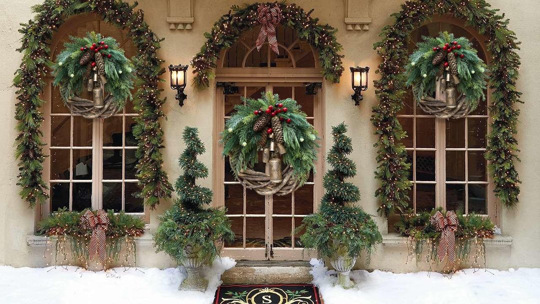 🔥Early Christmas Sale🍭Farmhouse Christmas Wreath Boho Wreath Holiday Wreath