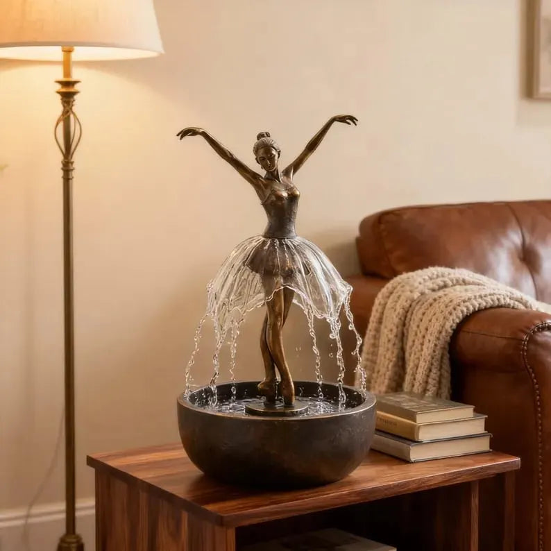 💃🩰Elegant Ballet Dancer Desktop Fountain