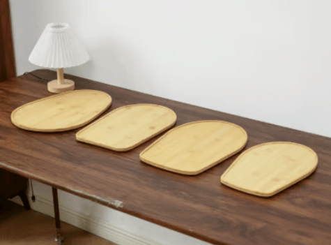 🔥 Handmade Bamboo Mixer Mobile Tray, Waterproof, Anti-Slip & Corrosion-Resistant