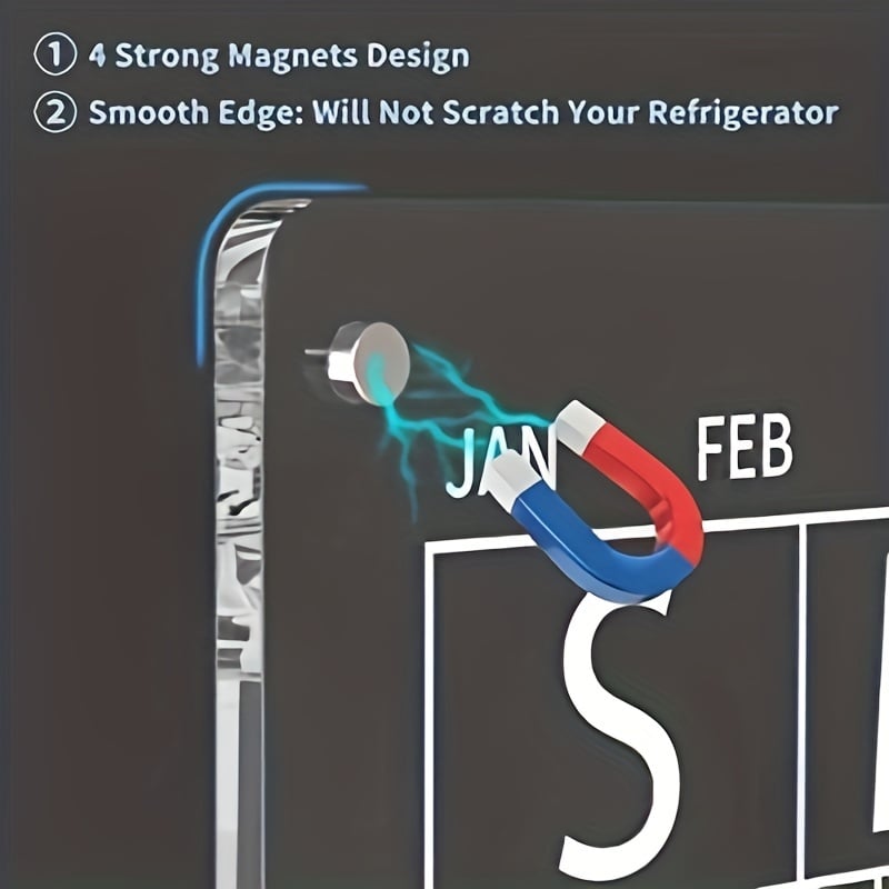 📆Magnetic Schedule Planner For Fridge[Permanently reusable]