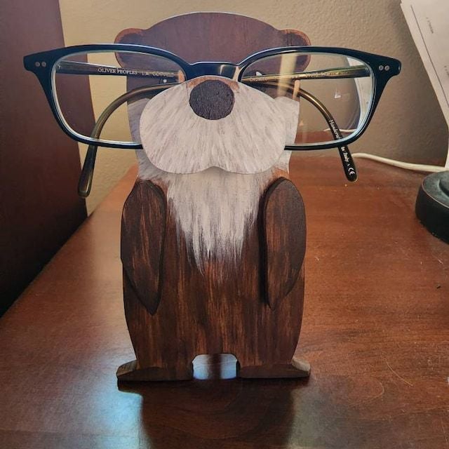 🦉Wooden Animal Glasses Stand