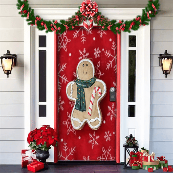 🌟2025 Christmas And Halloween Front Door Decoration