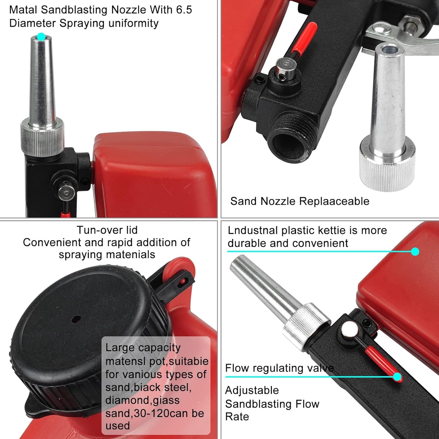 🔥Summer Hot Sale Promotion-49% OFF✨Portable Pneumatic Sandblasting Gun