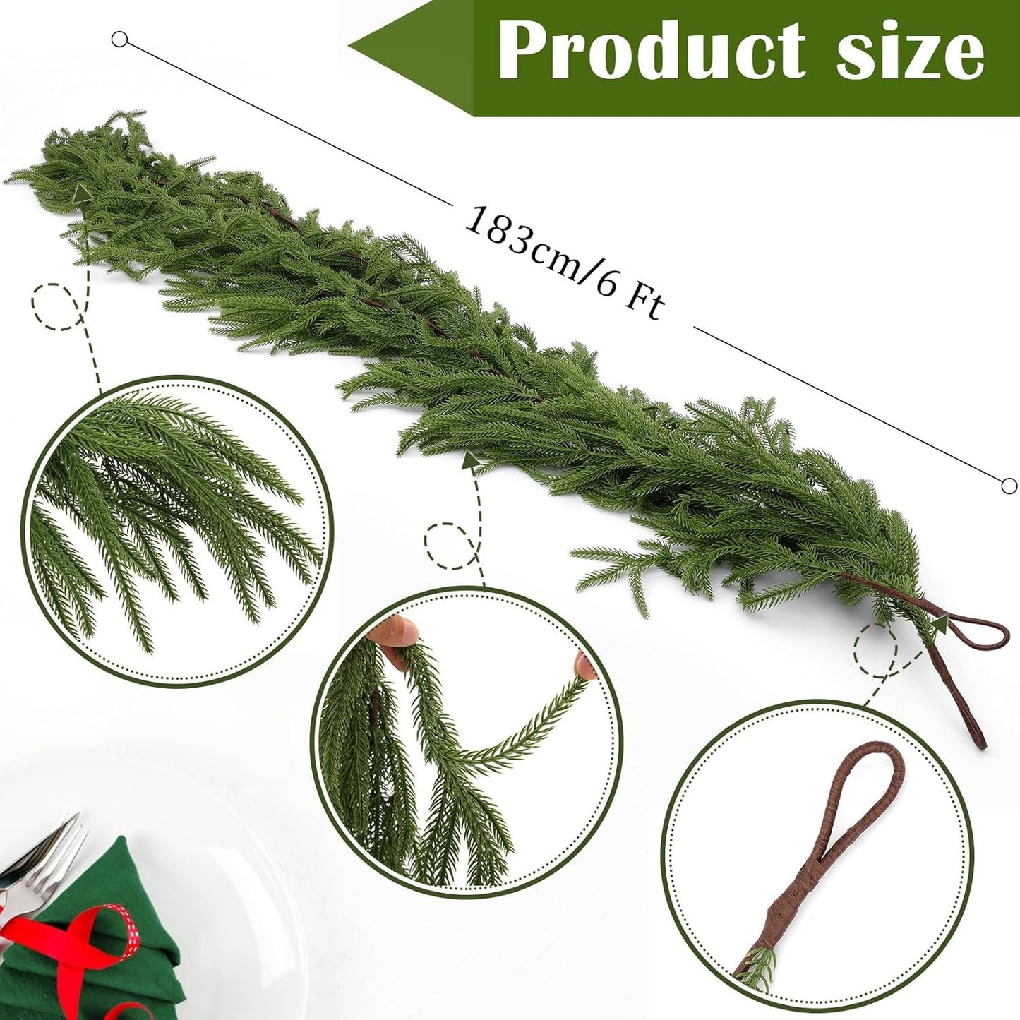 💥Christmas Special Sale-Deluxe Norfolk Pine Garland