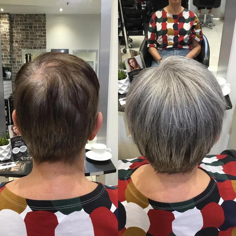 Breathable & Natural Short Hair Topper
