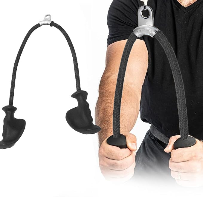 Ergonomic Handle Triceps Training Cord