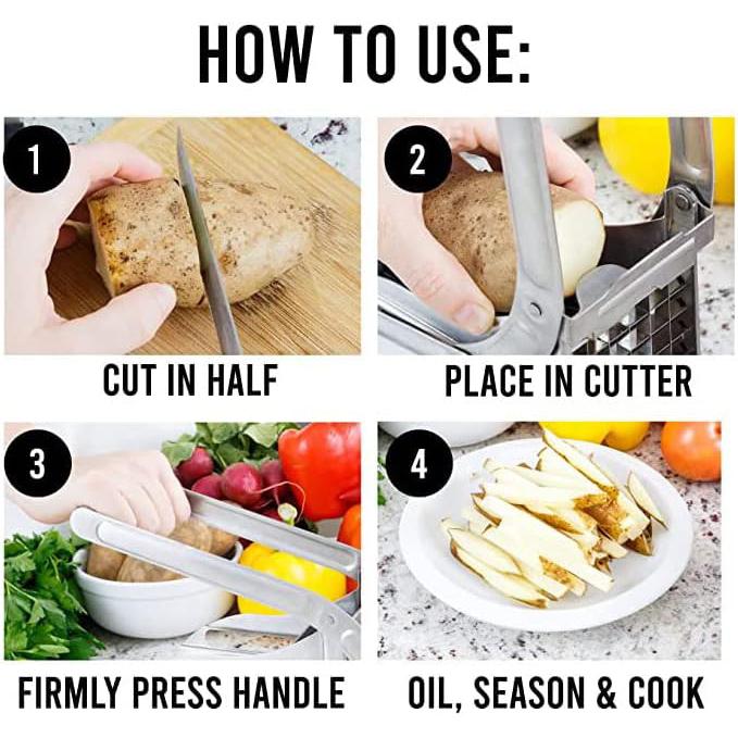 💥Stainless Steel French Fry Cutter