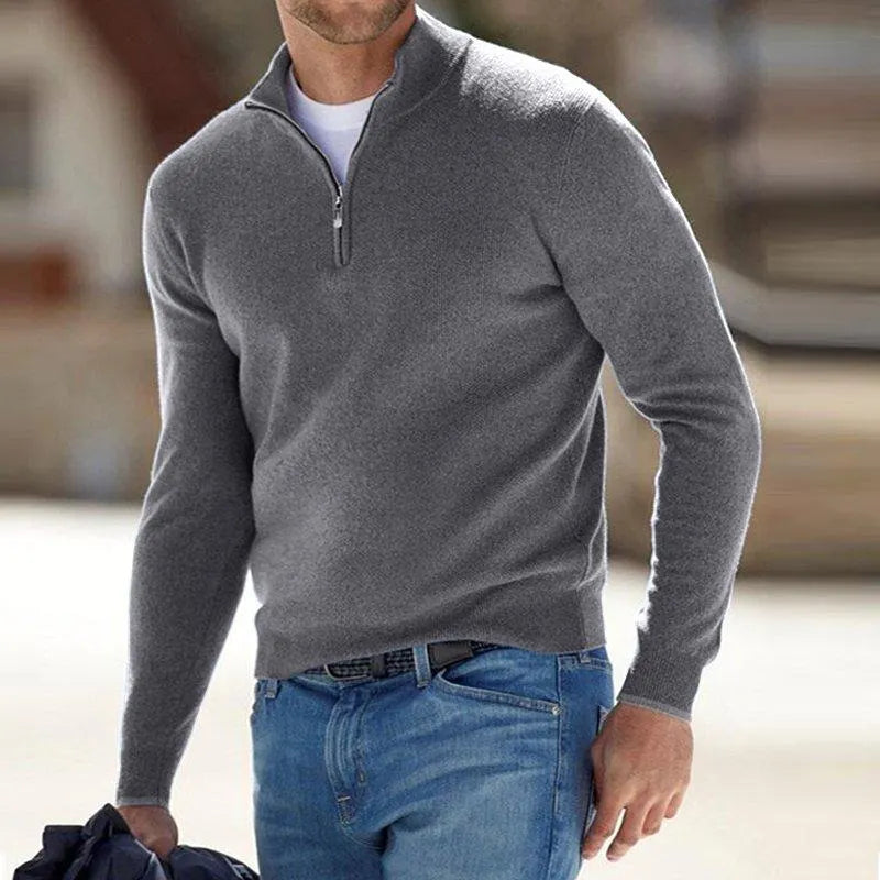 🎁This Week's Special Price $35.99💥Men's Cashmere Zip Basic Sweater