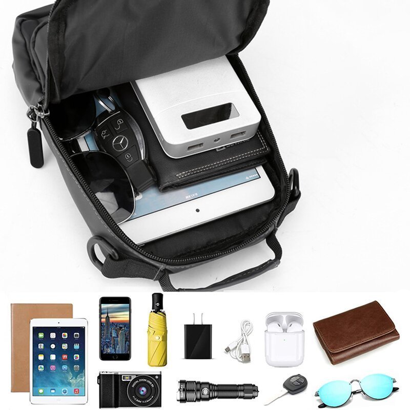 Anti-theft waterproof crossbody bag