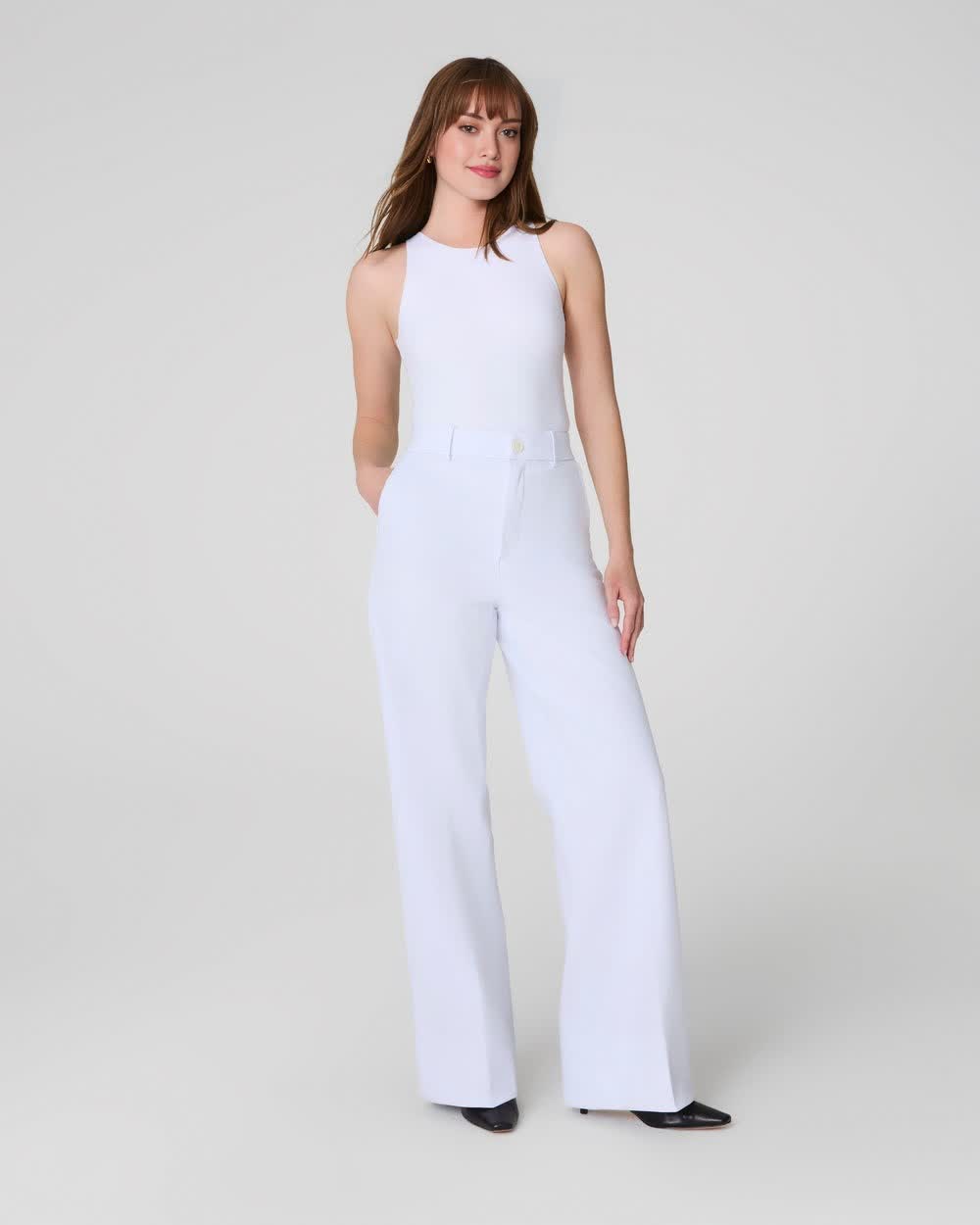 Tummy Control Stretch Twill Wide Leg Pant (Buy 2 Free Shipping)