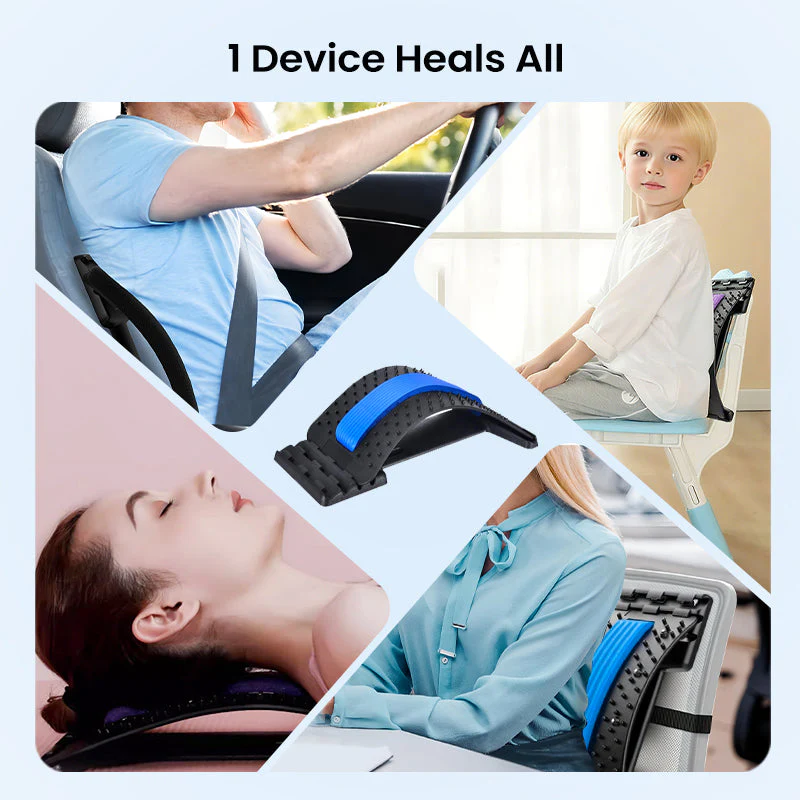 Lumbar Stretcher – Ergonomic Spine Support, Adjustable Stretching Levels, Lightweight & Portable