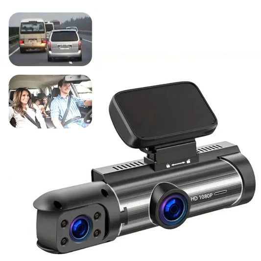 🚗📹Dash Cam With 170° Wide-Angle And 1080p Dual Lens
