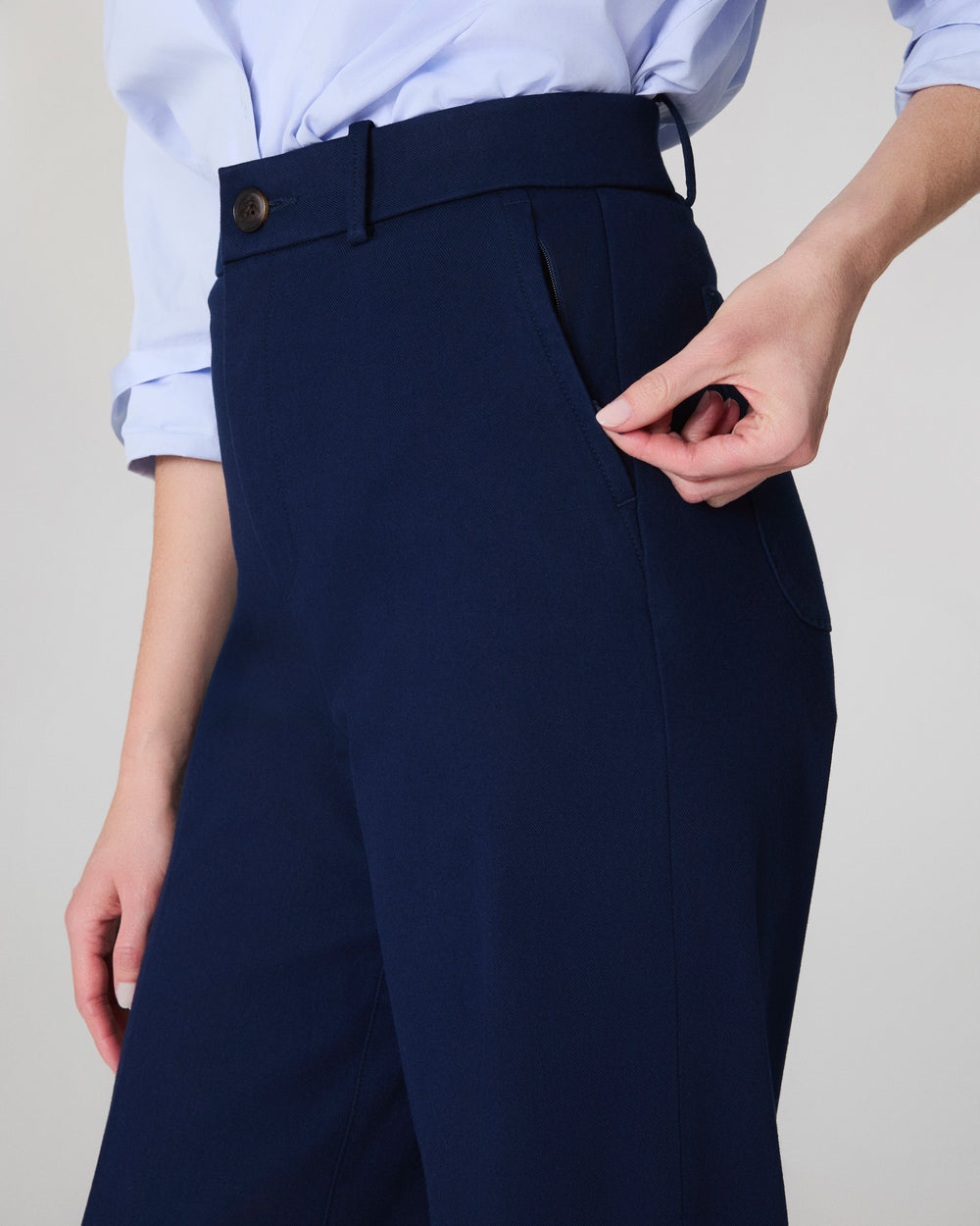 Tummy Control Stretch Twill Wide Leg Pant (Buy 2 Free Shipping)