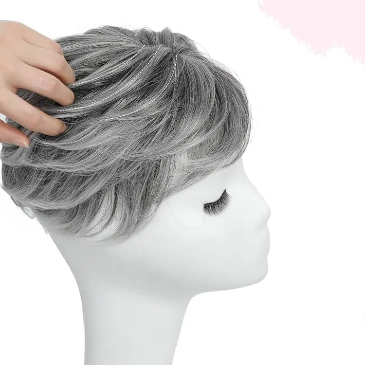 Breathable & Natural Short Hair Topper