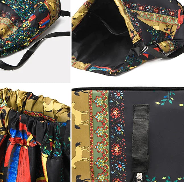 Drawstring Foldable Large Capacity Wet And Dry Separation Travel Sports Backpack