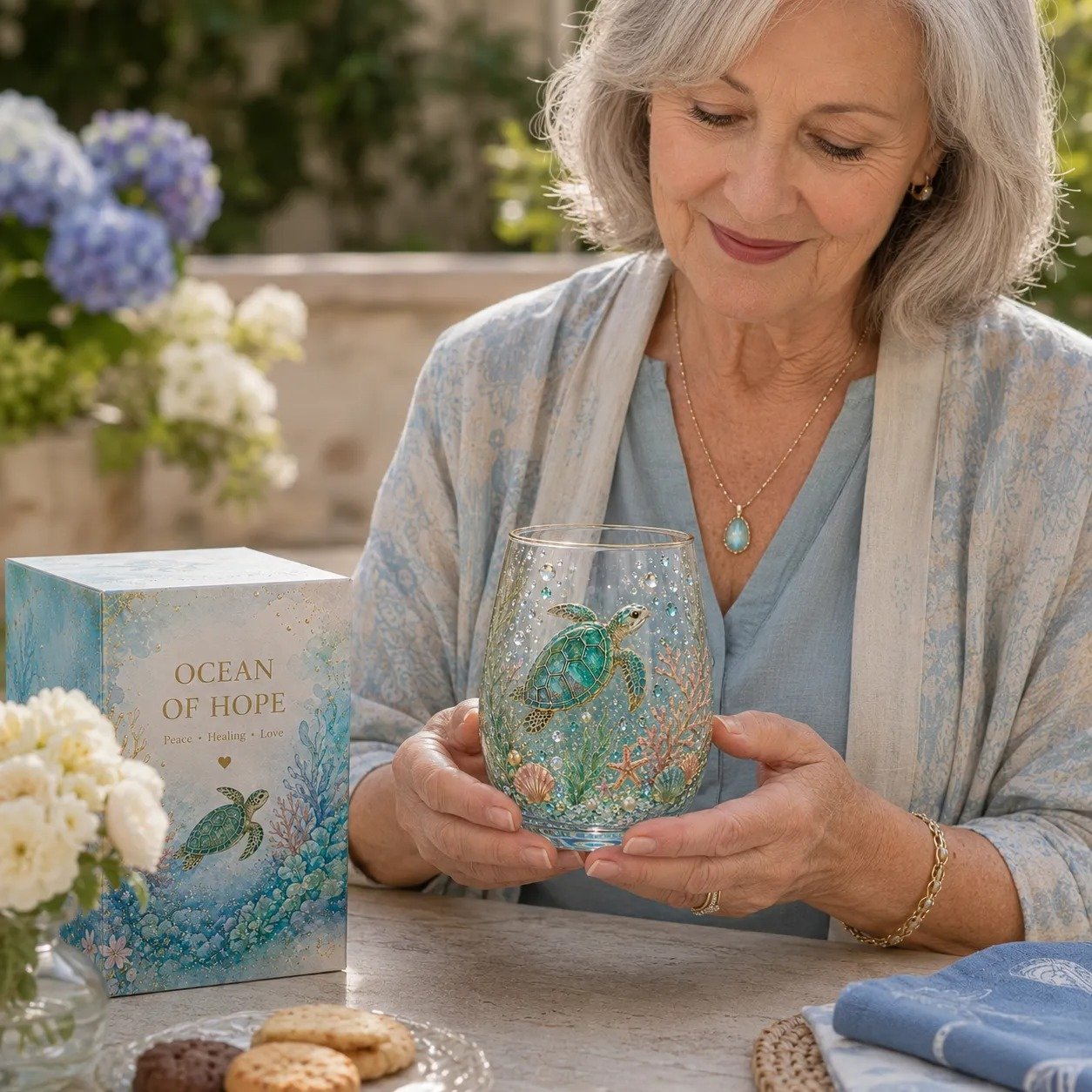 🌸🌿 Limited Edition 2026 Garden Morning Bliss Glass Tea Cup