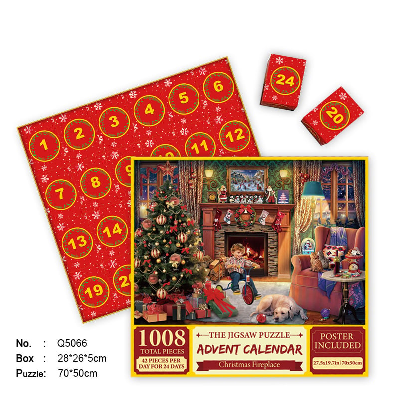 🎄Christmas Advent Calendar Jigsaw Puzzle 1000pcs🧩🎁(Buy 2 Free Shipping)