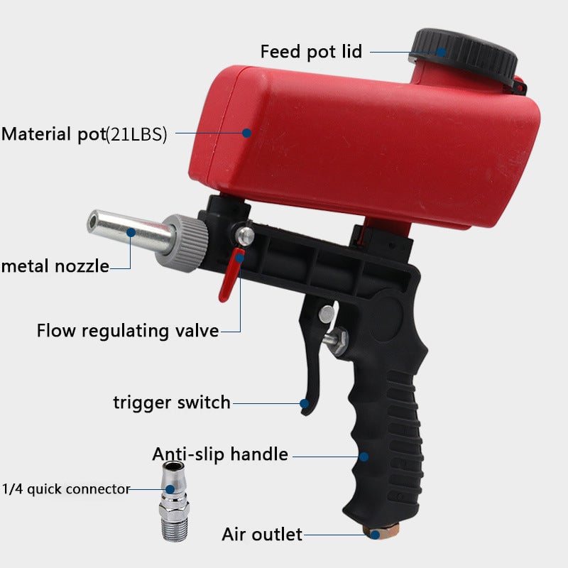 🔥Summer Hot Sale Promotion-49% OFF✨Portable Pneumatic Sandblasting Gun