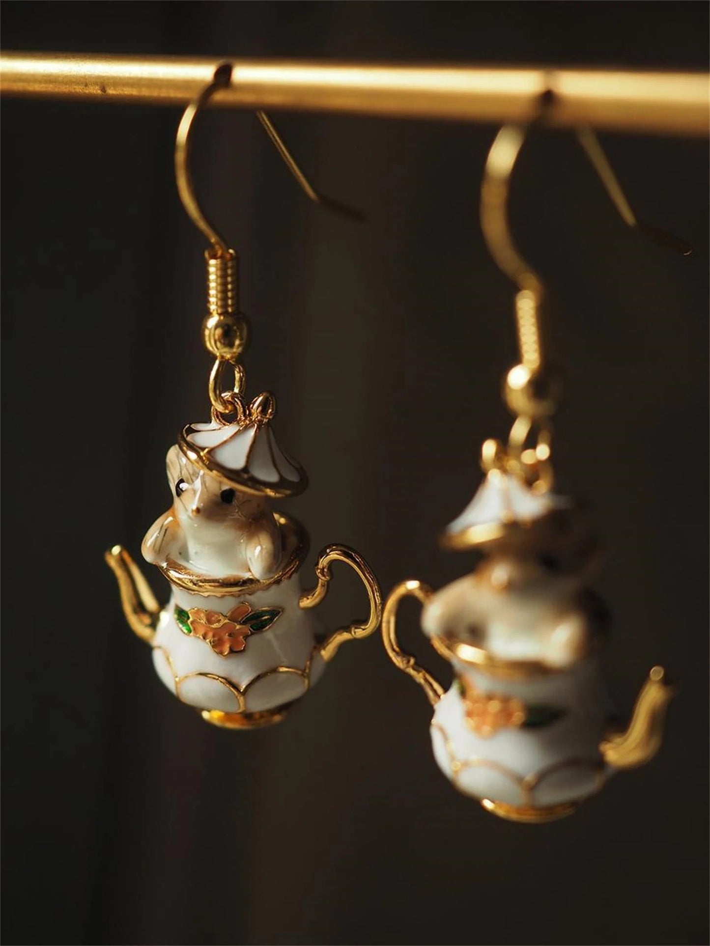 🎁Mouse In My Teapot Earrings Set