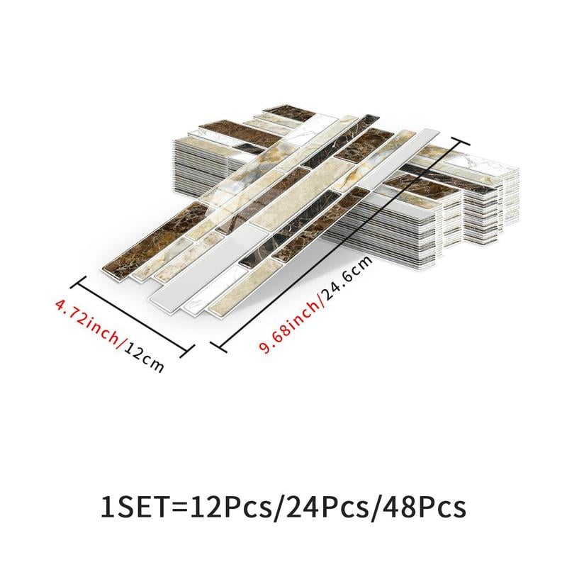 3D Marble Pattern Wall Sticker